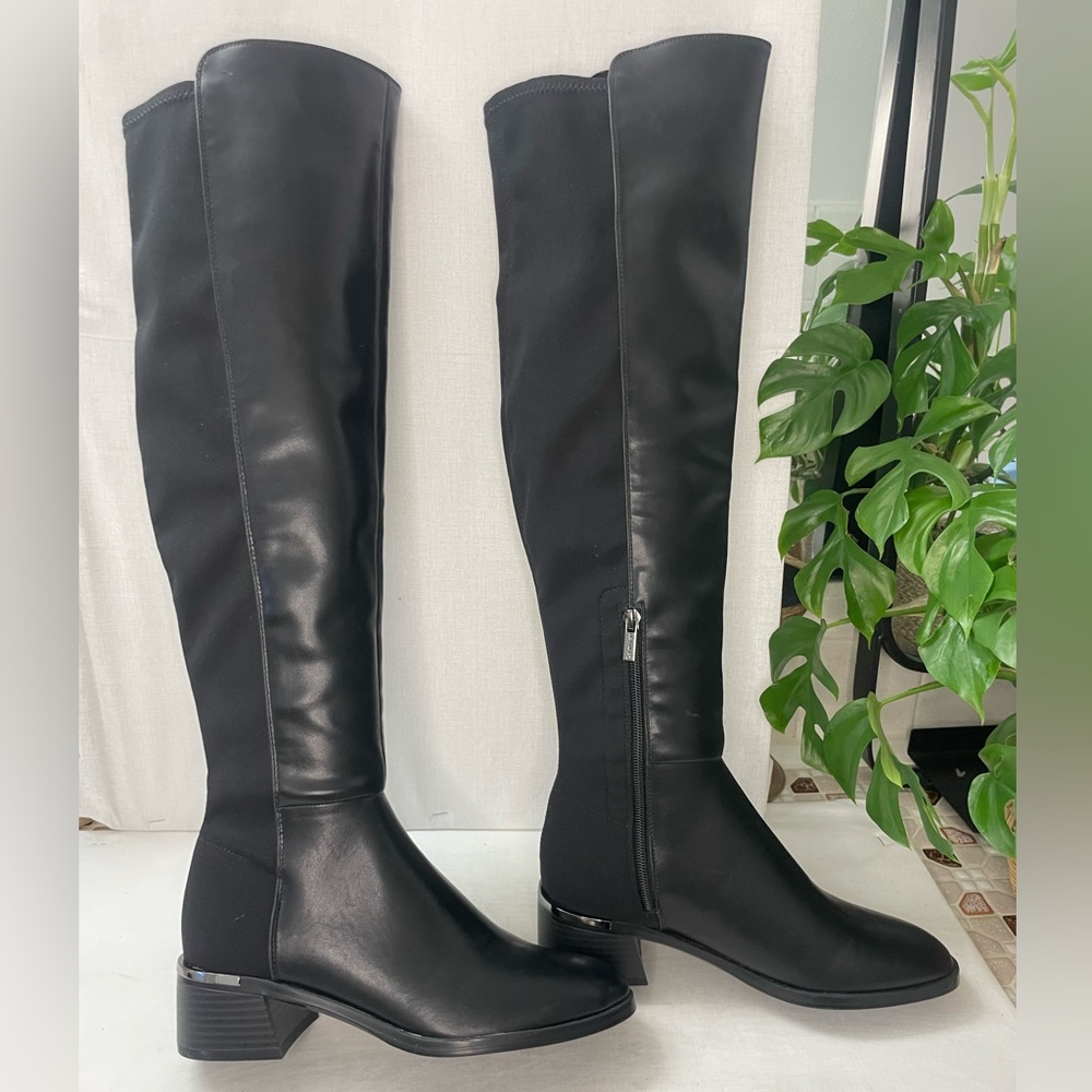 Calvin Klein Jotty Over-The-Knee Boot 7.5M Black - Picture 6 of 9